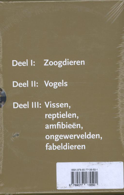 Achterkant van Compendium van dieren als dragers van cultuur