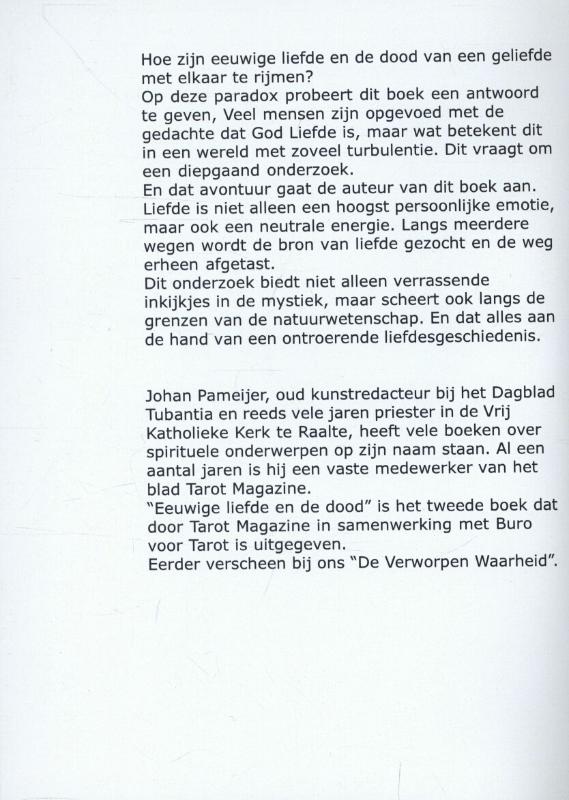 Achterkant van Eeuwige liefde en de dood