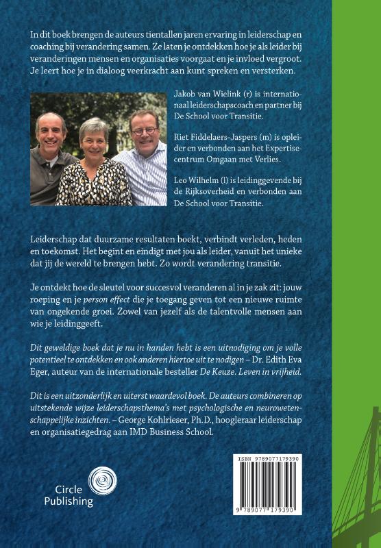 Achterkant van Taal van transitie