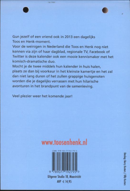 Achterkant van 2013