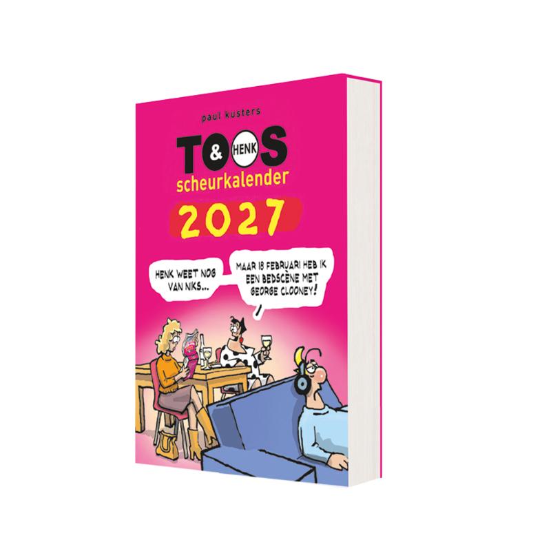 Achterkant van Toos & Henk scheurkalender 2027