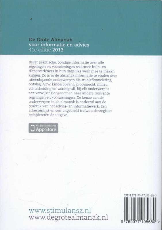 Achterkant van 2013
