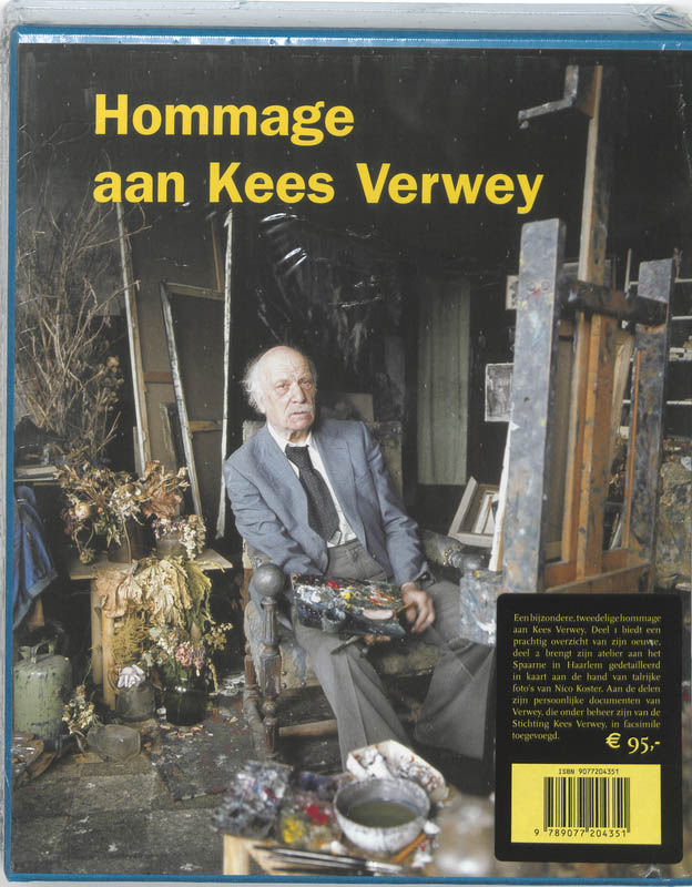 Achterkant van Hommage aan Kees Verwey
