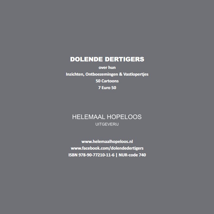 Achterkant van Dolende Dertigers