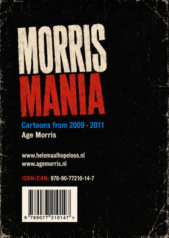 Achterkant van Morris Mania