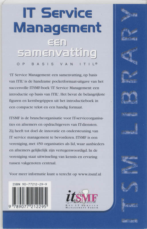 Achterkant van IT Service Management, een samenvatting