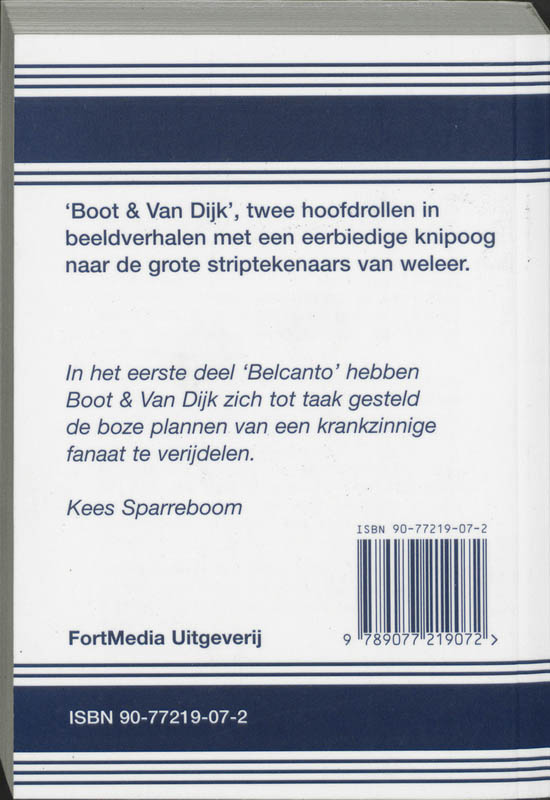 Achterkant van Belcanto