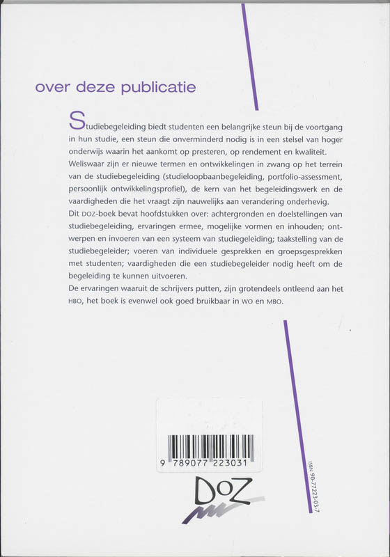 Achterkant van Studiebegeleiding