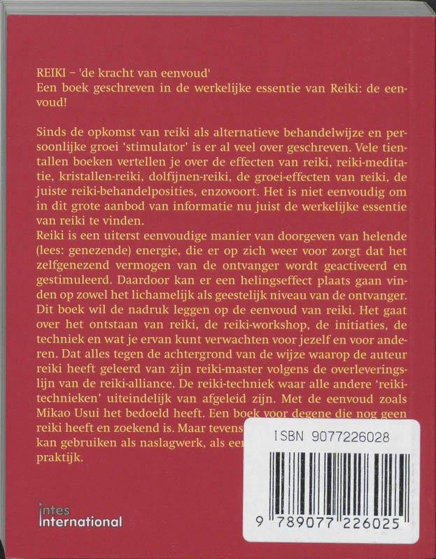 Achterkant van Reiki