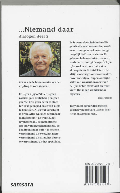Achterkant van Niemand daar