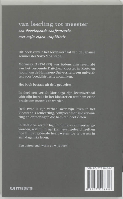 Achterkant van Van leerling tot meester