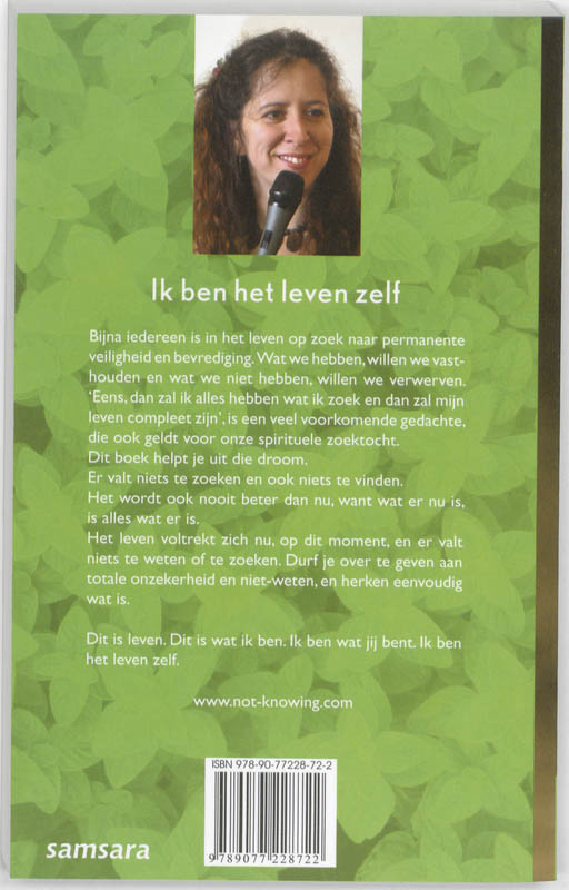 Achterkant van Ik ben het leven zelf