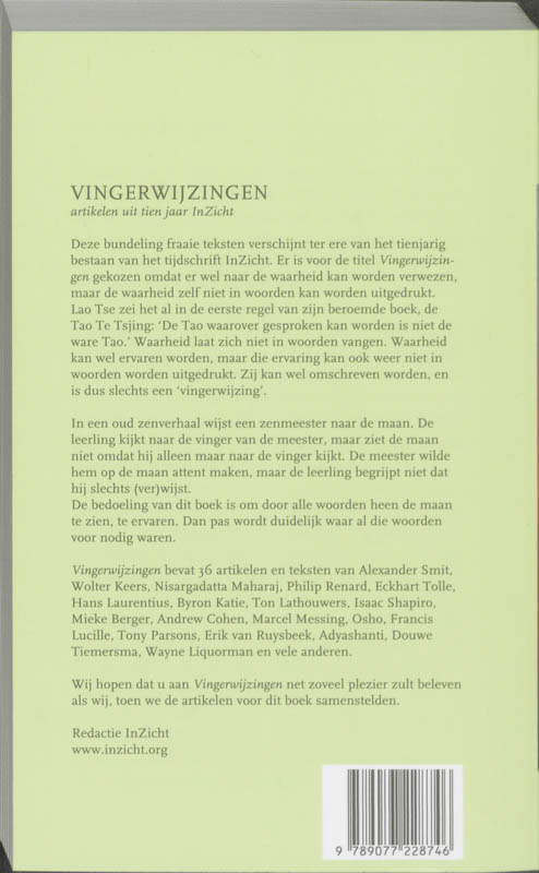 Achterkant van Vingerwijzingen
