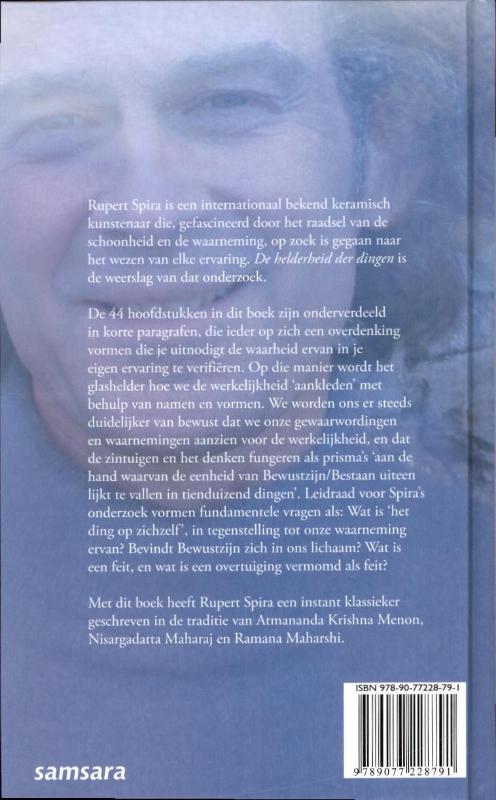Achterkant van De helderheid der dingen