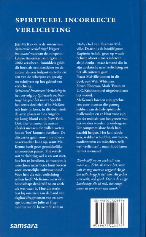 Achterkant van Spiritueel incorrecte verlichting