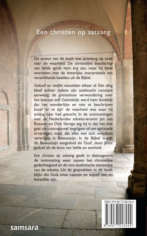 Achterkant van Een christen op satsang