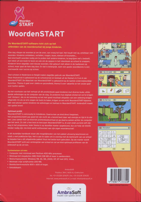 Achterkant van uitbreiding woordenschat: thema 4,5 en 6