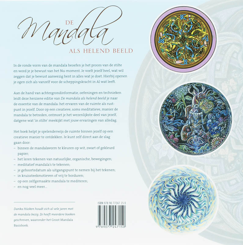 Achterkant van De mandala als helend beeld