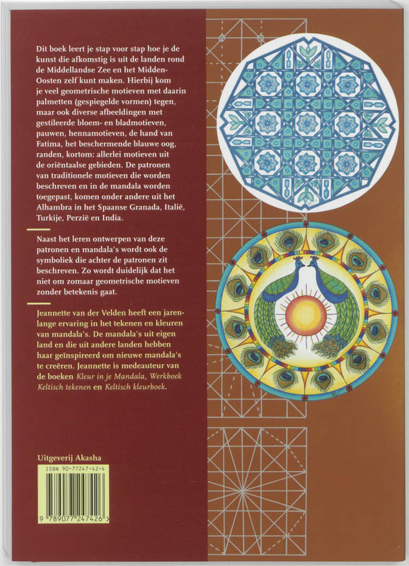 Achterkant van Werkboek Orientaalse mandala's