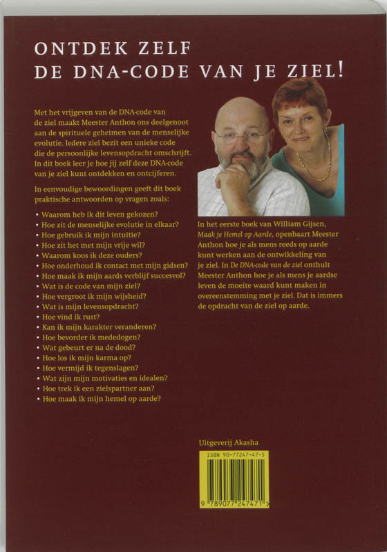 Achterkant van De DNA-code van de ziel