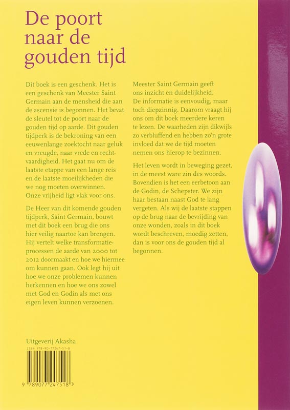 Achterkant van De poort naar de gouden tijd