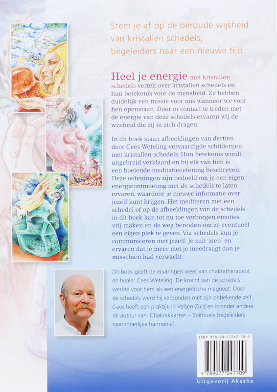 Achterkant van Heel je energie met kristallen schedels