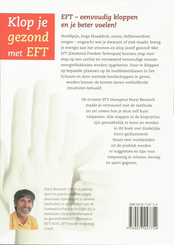 Achterkant van Klop je gezond met EFT