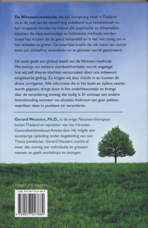 Achterkant van Doe het Andersom met behulp van de Niranam-methode