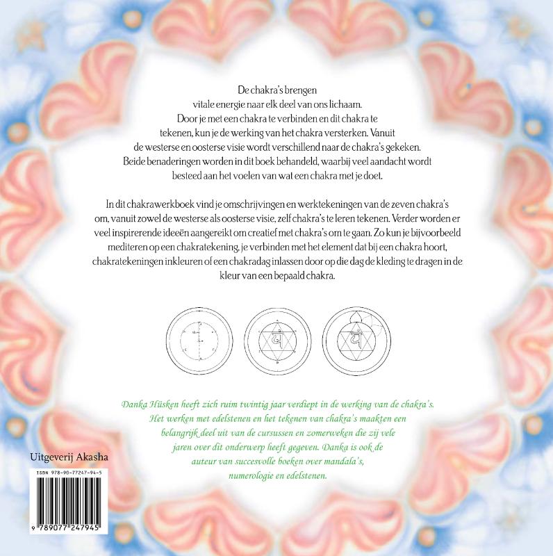 Achterkant van Werkboek chakratekenen