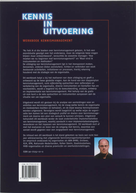Achterkant van Kennis in uitvoering