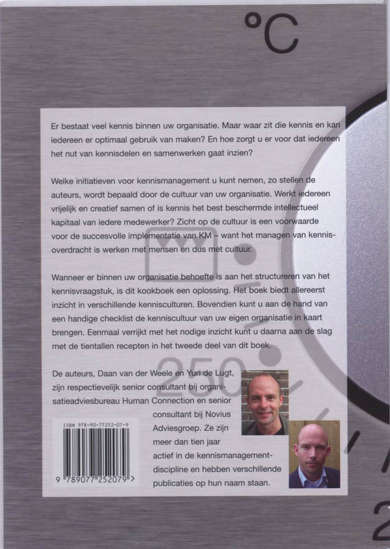 Achterkant van KM Kookboek