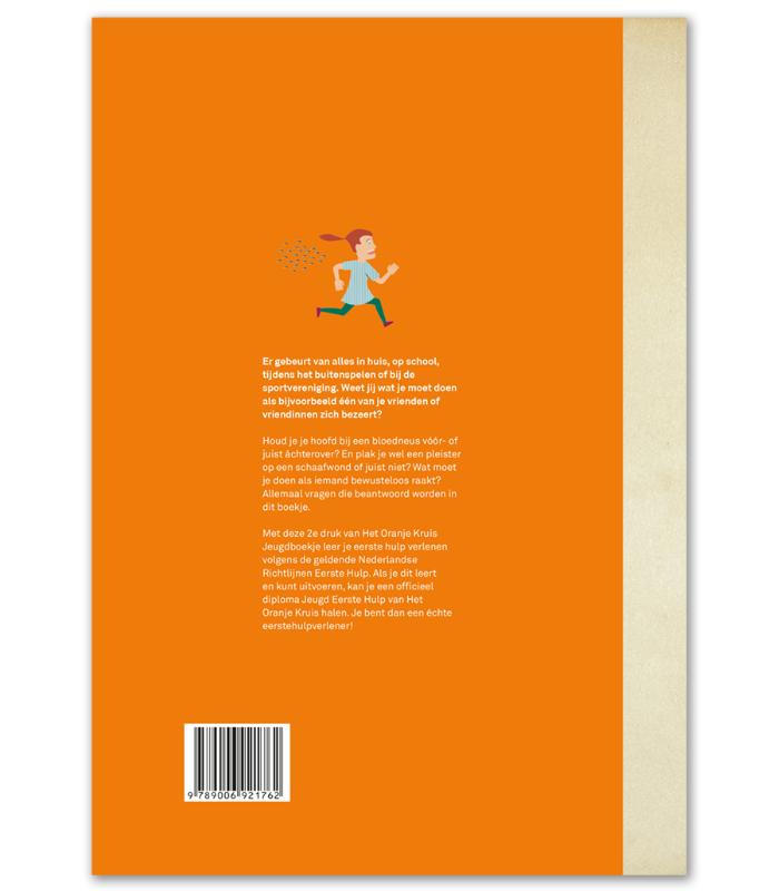 Achterkant van Het Oranje Kruis Jeugd-boekje