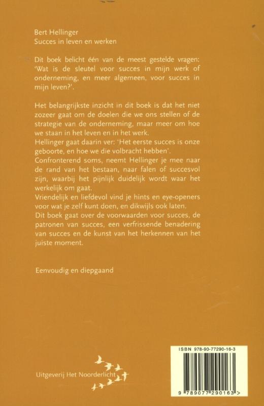Achterkant van Succes in leven en werken