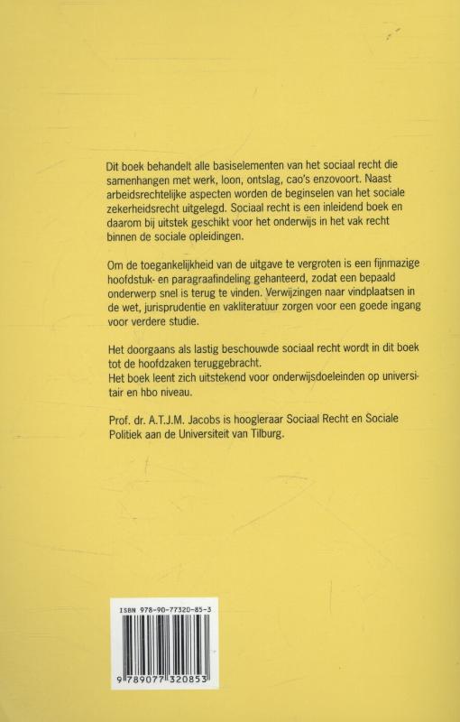 Achterkant van Sociaal Recht