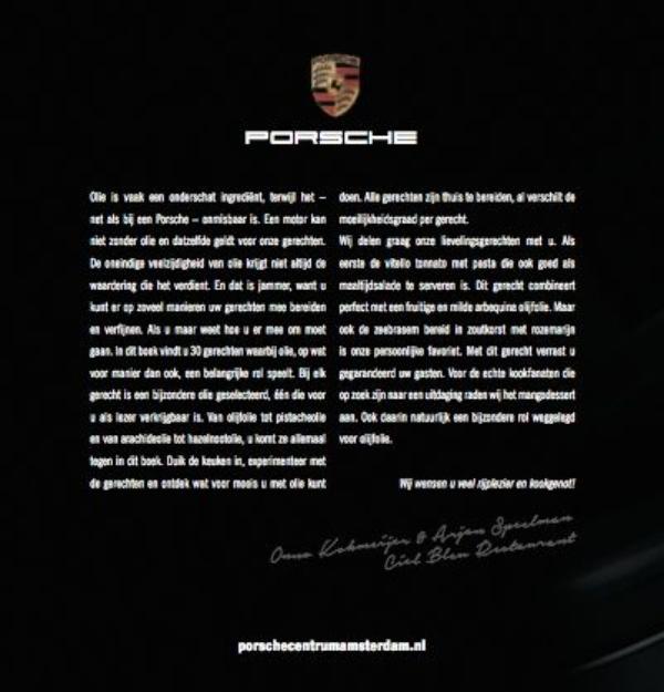 Achterkant van Porsche Culinair