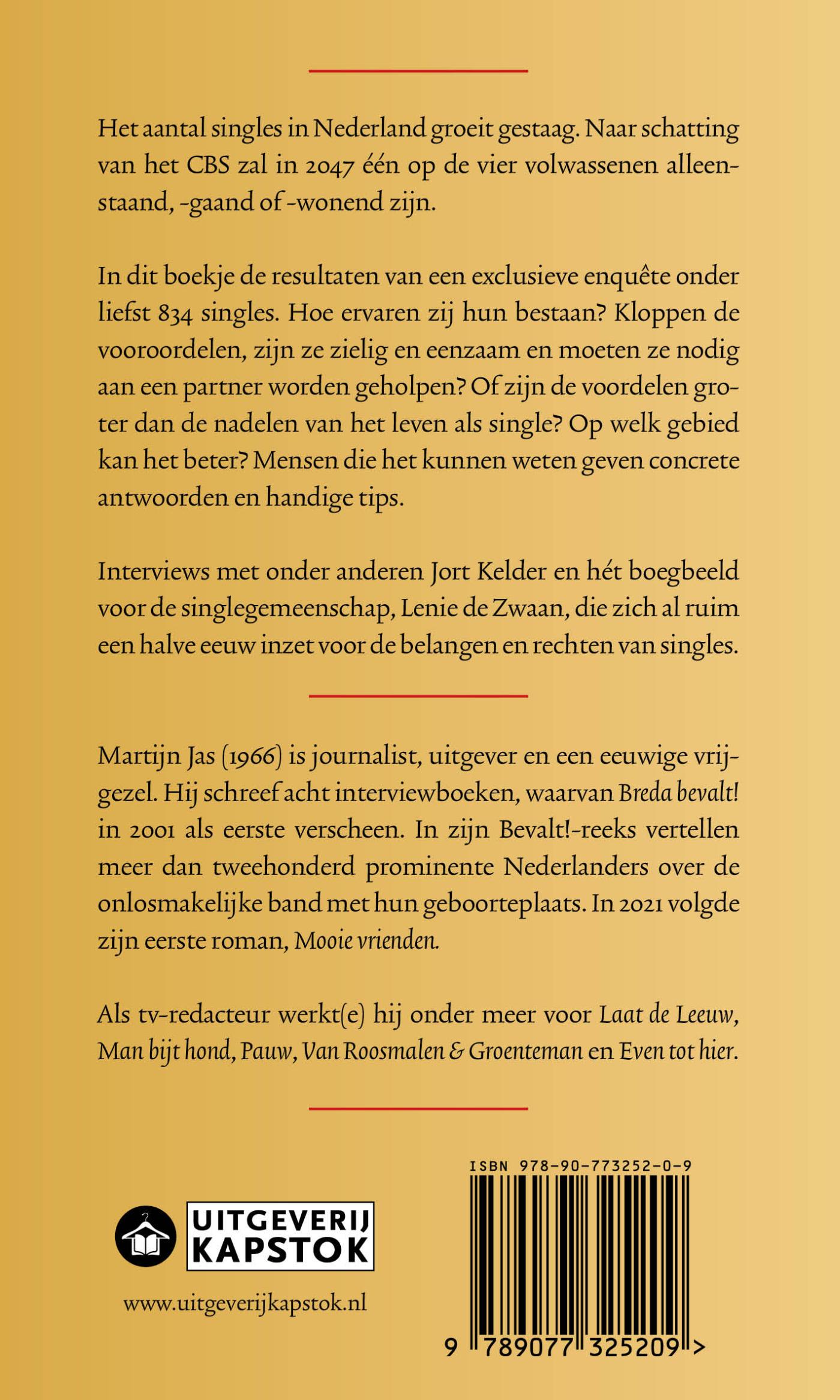 Achterkant van Laat mij maar alleen