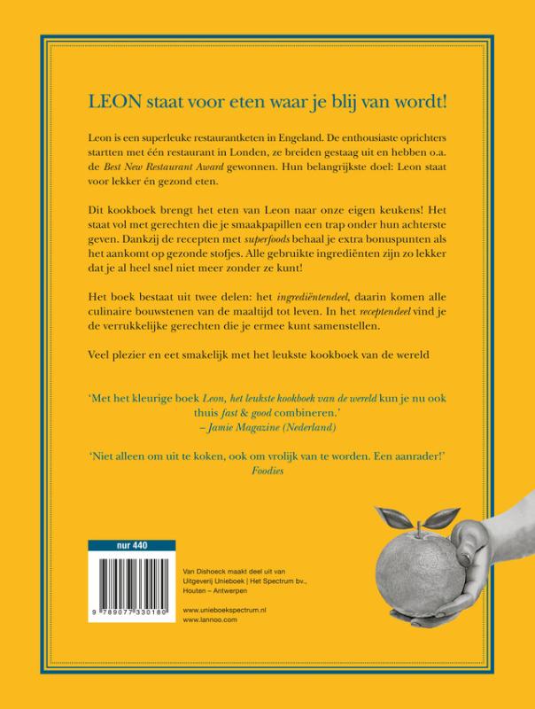 Achterkant van Leon