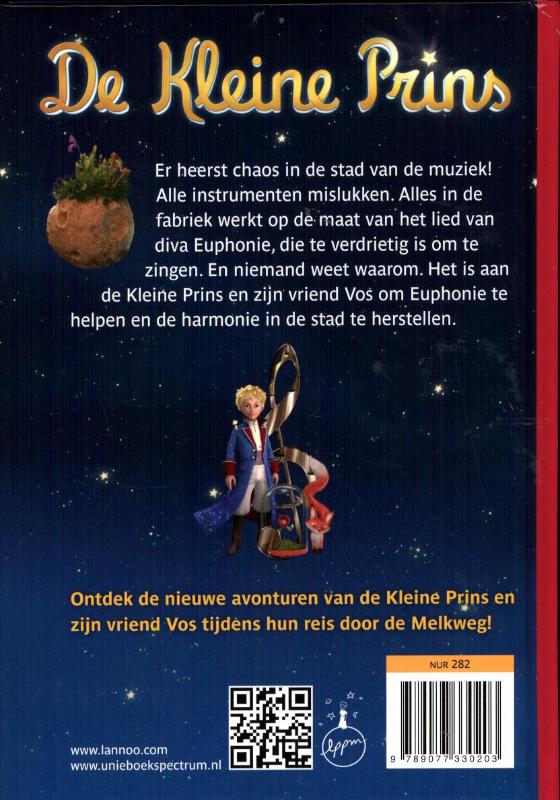 Achterkant van Planeet van de muziek