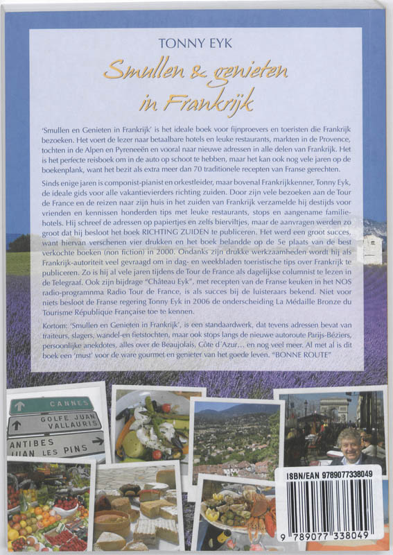 Achterkant van Smullen & genieten in Frankrijk