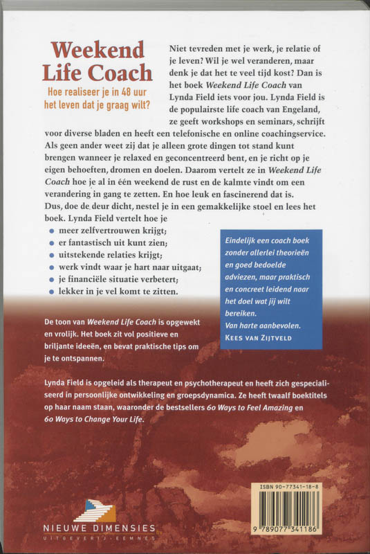 Achterkant van Weekend Life Coach