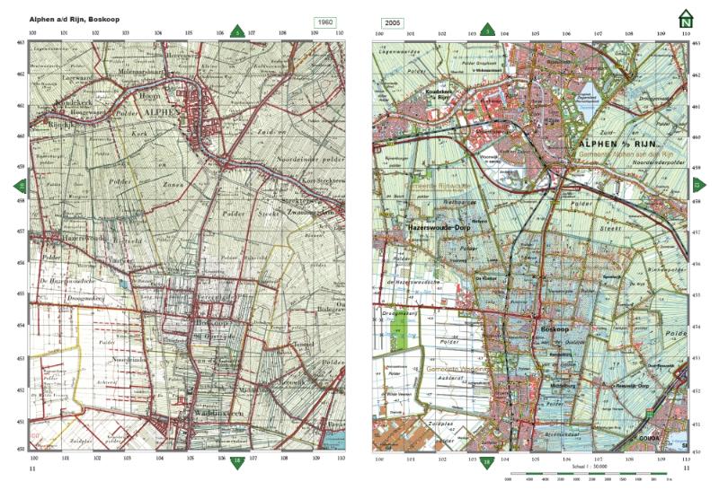 Achterkant van Topografische Dubbel Atlas Zuid-Holland 1958-2008