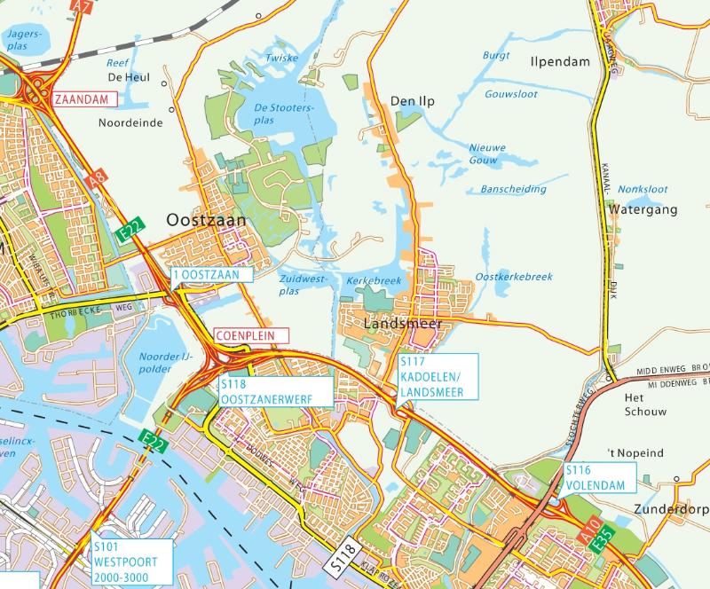 Achterkant van Atlas Nederland