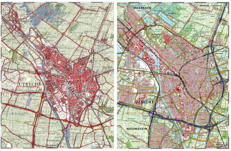 Achterkant van Topografische DubbelAtlas Utrecht 1959-2009