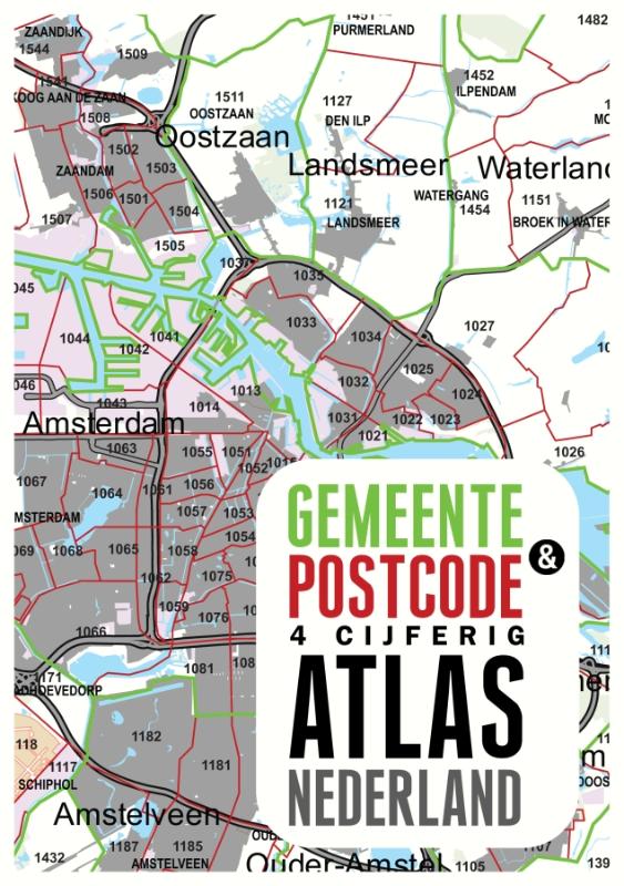 Achterkant van Gemeente- en Postcode-atlas (viercijferig) van Nederland