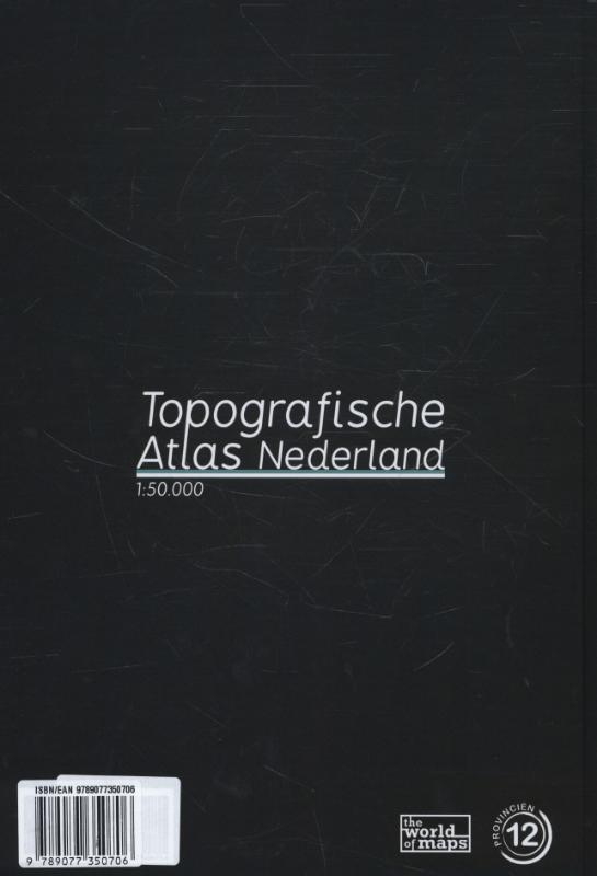 Achterkant van Topografische atlas van Nederland