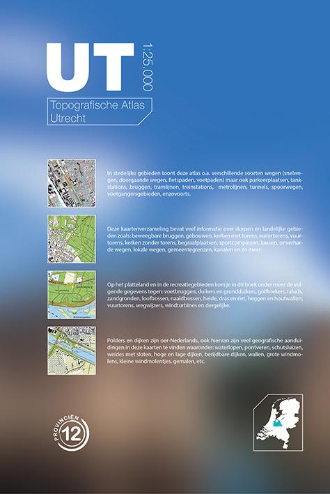 Achterkant van Topografische atlas Utrecht