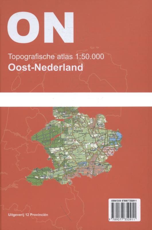 Achterkant van Topografische Atlas 1:50.000 Oost Nederland