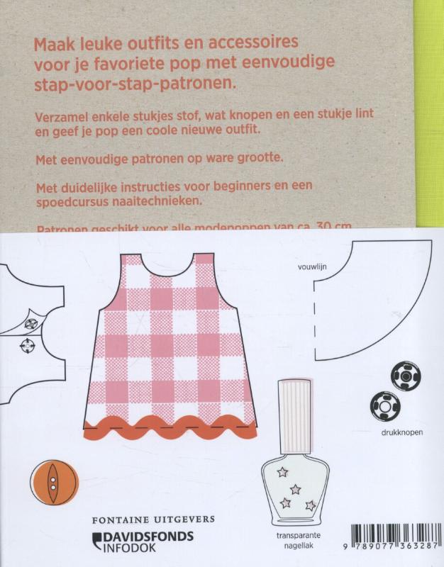 Achterkant van Ik maak zelf poppenkleertjes