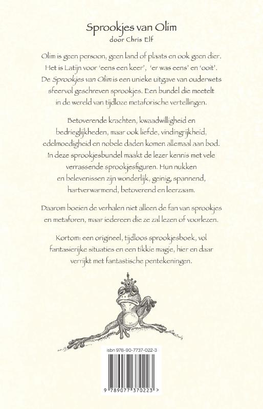 Achterkant van Sprookjes van Olim