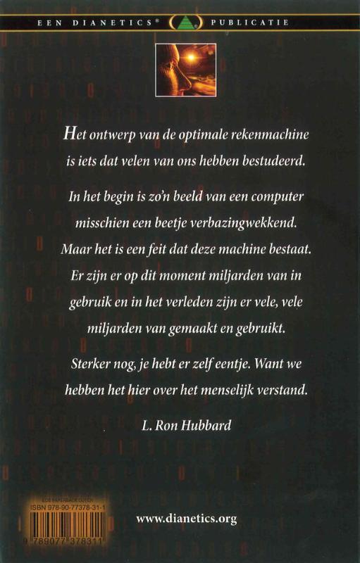 Achterkant van Dianetics de Ontwikkeling van een Wetenschap